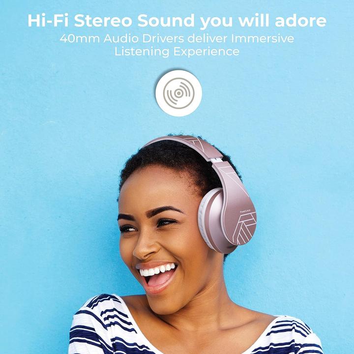 Produktbild PowerLocus Wireless Headphones P2 (rose gold) (20 h, Kabellos)