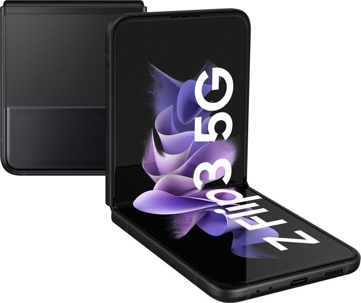 Immagine prodotto Samsung Galaxy Z Flip3 5G UE (128 GB, Phantom Black, 6.70", SIM + eSIM, 12 Mpx, 5G)