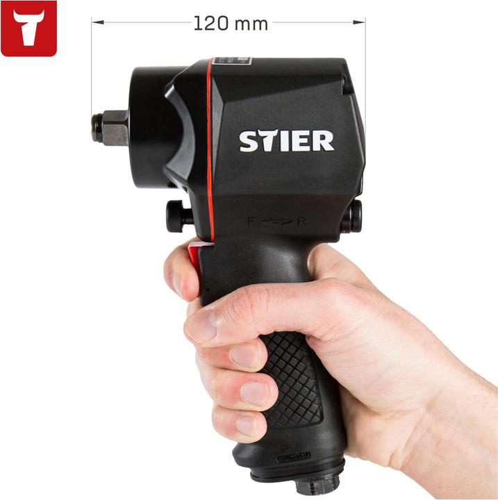 Produktbild Stier Schlagschrauber 14-KBS 1/2" Antrieb extra kurz max. Lösemoment: 1.400 Nm (Druckluft)