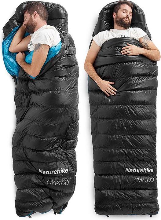 Produktbild Naturehike CW400 Square Down Sleeping Bag CW400M/Black/650 Duck Down