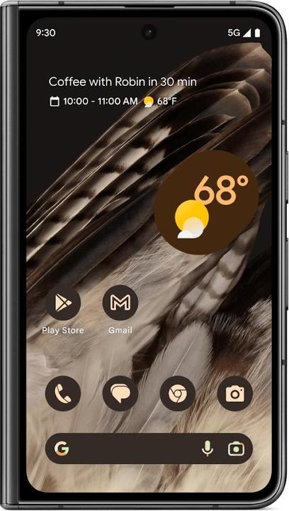 Produktbild Google Pixel Fold (256 GB, Obsidian, 7.60", SIM + eSIM, 48 Mpx, 5G)