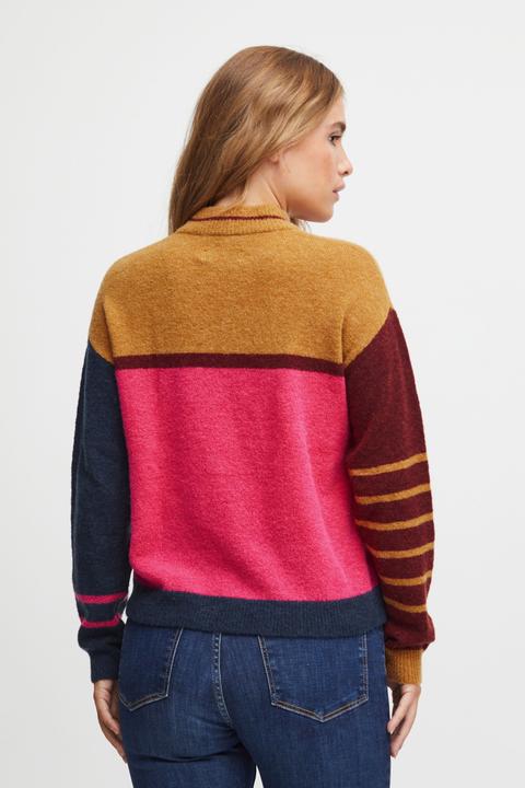 Actual product image Pulz Jeans Pulz - PZASTRID Colour Block Sweater - Sweater - 50207704 (L)