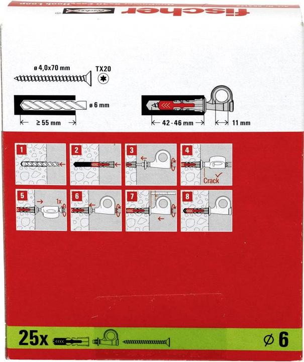 Produktbild Fischer EasyHook Loop 6 DuoPower (25 Stk.)