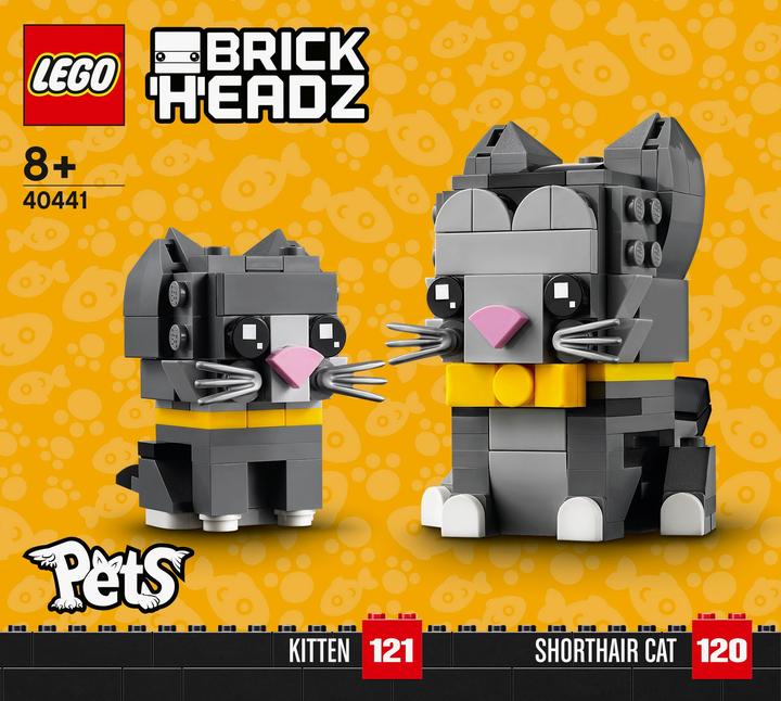 Produktbild LEGO BrickHeadz Kurzhaarkatzen (40441, LEGO Brickheadz)
