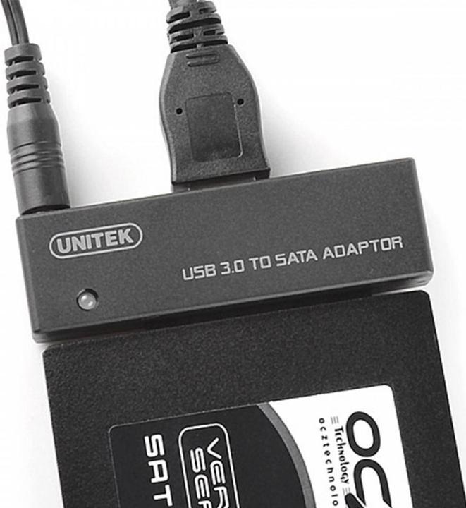 Actual product image Unitek Y-1039 USB 3.0 SATA Black Cable Interface / Adapter
