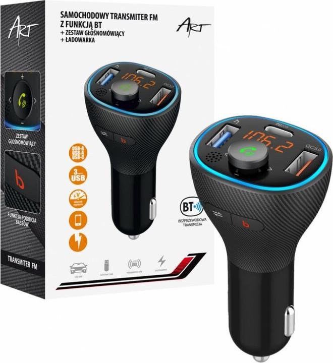 Produktbild Art FM MP3 car transmit ter with BT, USB FM-73