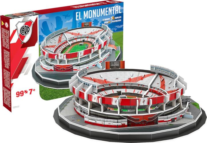 Puzzle 3D dello stadio River Plate El Monumental (143 pezzi)