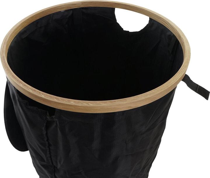 Produktbild DKD Home Decor Laundry basket Black Oak Felt (44 x 44 x 57 cm)