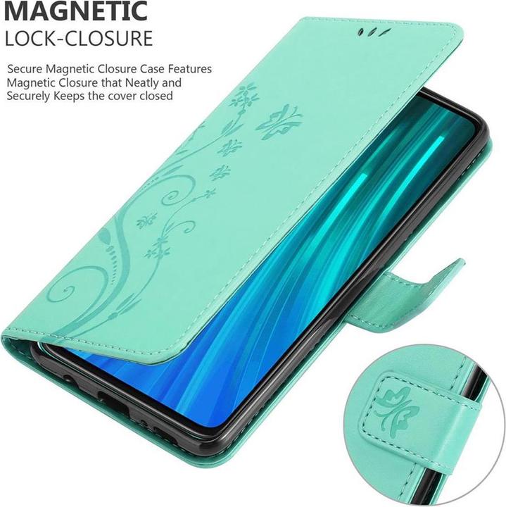 Actual product image Cadorabo Flower Book Cover (Xiaomi Redmi Note 8 Pro)