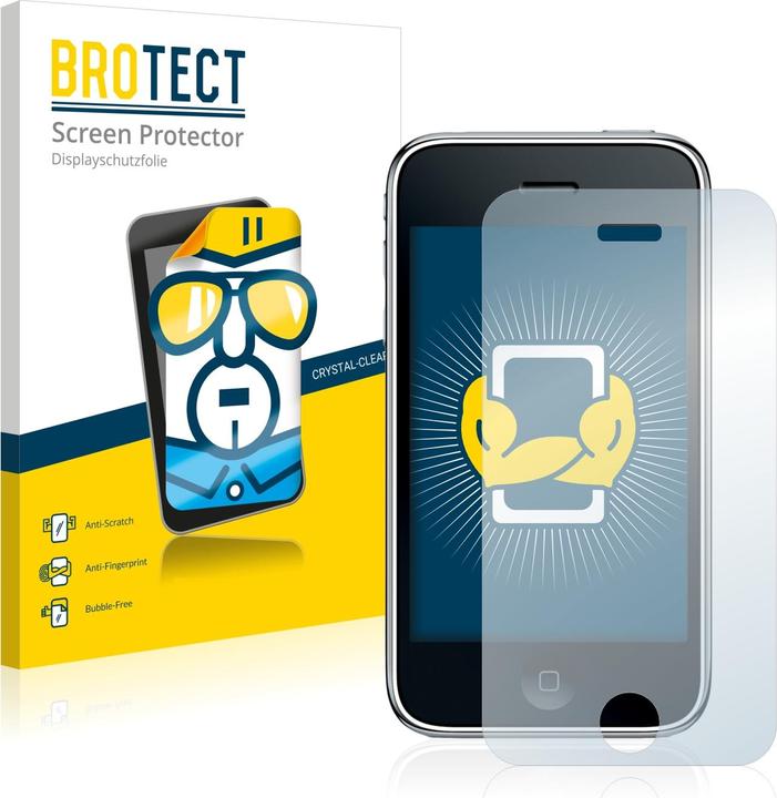 Actual product image BROTECT Screen Protector Clear (2 Piece, Apple iPhone 3GS)