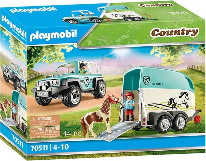 Produktbild Playmobil PKW mit Ponyanhänger (70511, Playmobil Country)
