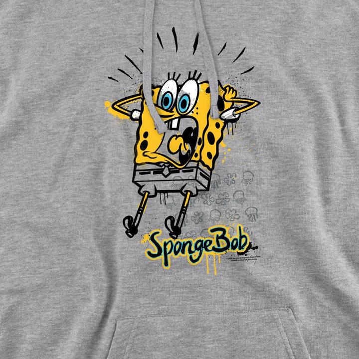 Immagine prodotto Spongebob Squarepants Shocking! Felpa con Cappuccio Uomo (L)