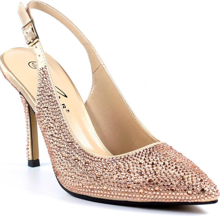 Lunar Rubiya Diamante Sling Back Court Shoes (37)