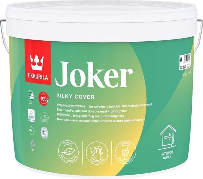Tikkurila Verf Joker A Zijde/Mat 9l (Wit, 9000 ml)