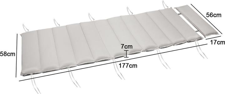Produktbild Detex Liegenauflage (177 x 59 x 7 cm)