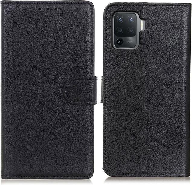 Actual product image MU Classic Litchi Leather Bookcover Series (Oppo A94)