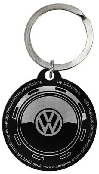 Actual product image Nostalgic-Art Merchandising Keychain VW wheel Ø 4 cm, 1 piece, Multicolor
