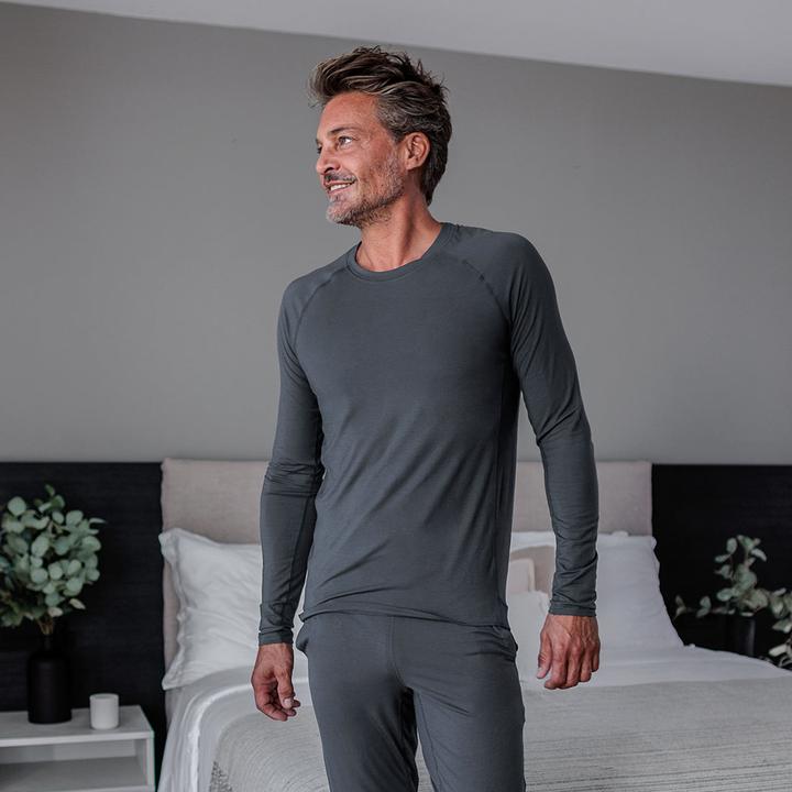 Produktbild Dagsmejan Pyjama Oberteil "Balance" dunkelgrau (48, S)