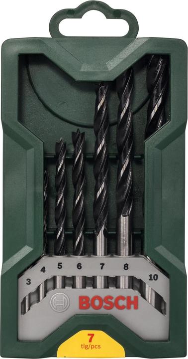 Actual product image Bosch Zubehör Wood twist drill set 7 pieces (5 mm, 6 mm, 7 mm, 8 mm, 10 mm, 4 mm, 3 mm)