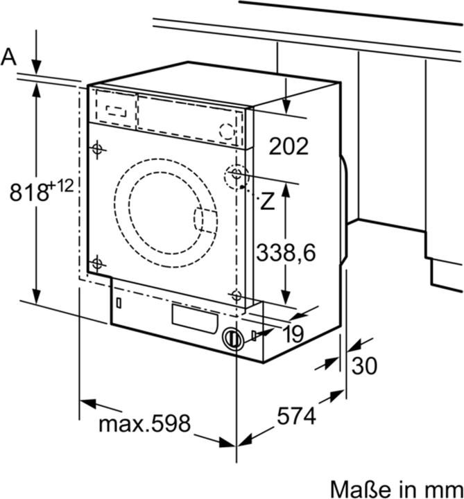 Actual product image Bosch Hausgeräte WIW28443 (8 kg, Left)