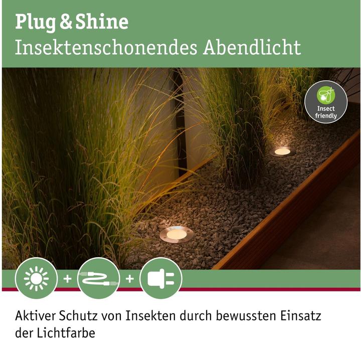 Produktbild Paulmann Outdoor Plug & Shine Floor Insect Friendly (180 lm, IP67)
