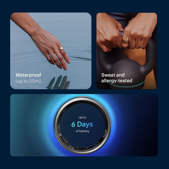 Image du produit Luna Ring Smart Ring (12, Noir lunaire)