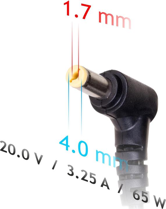 Produktbild Akyga Netzteil 20V 3.25A 65W 4 x 1.7 mm (65 W)