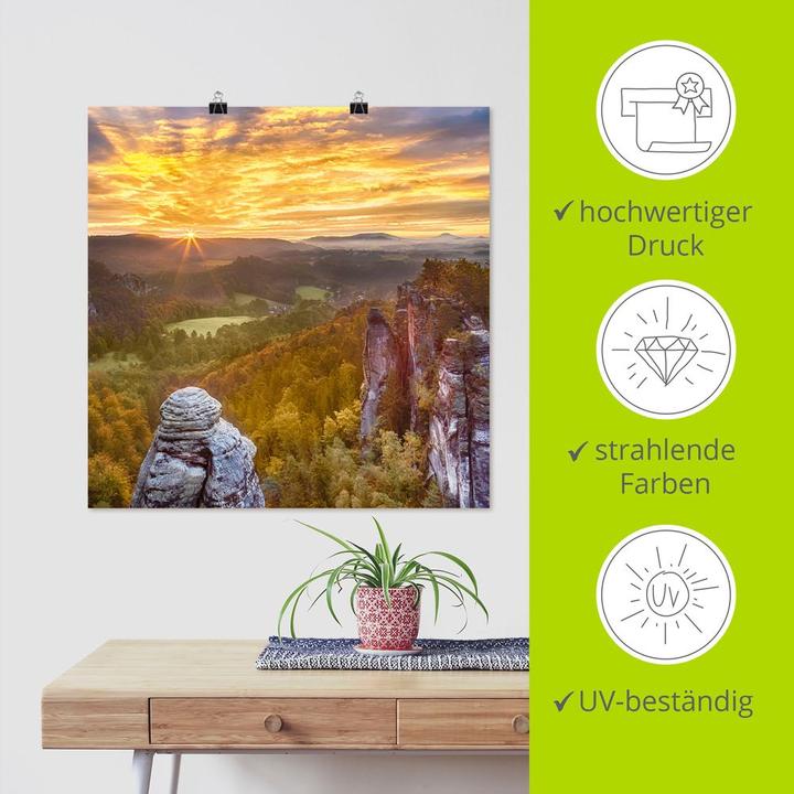Produktbild Artland Sächsische Schweiz Ferdinandstein U4XC (100 x 100 cm)