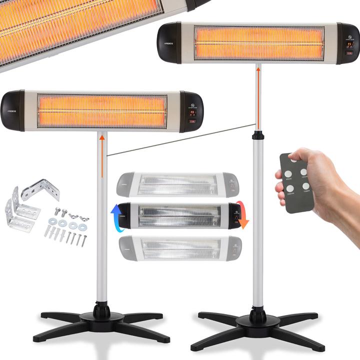 Immagine prodotto Arebos Riscaldatore radiante a infrarossi (2500 W)