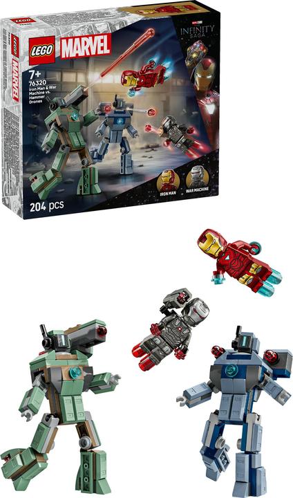 Produktbild LEGO Iron Man & War Machine vs. Hammer-Drohnen (76320, LEGO Marvel)