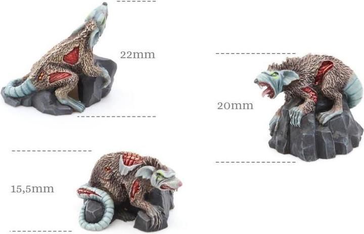 Image du produit Tabletop-Art Meute de rats zombies (10) (Métal)