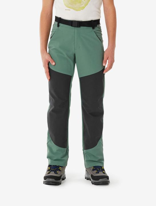 Quechua Kids’ Softshell Hiking Trousers 7-15 Years - MH900 - Green