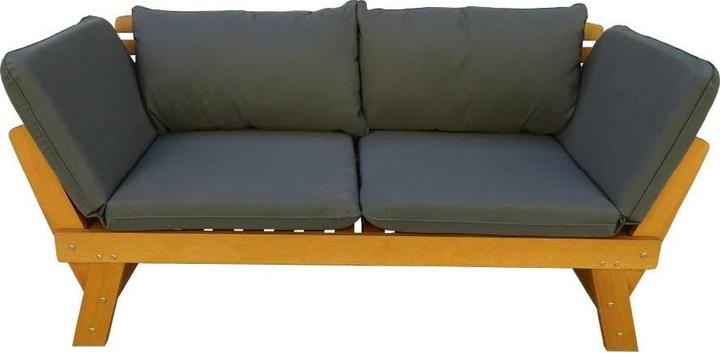 Produktbild Contini 2er Sofa mit Kissen, Anthrazit/Eucalyptus