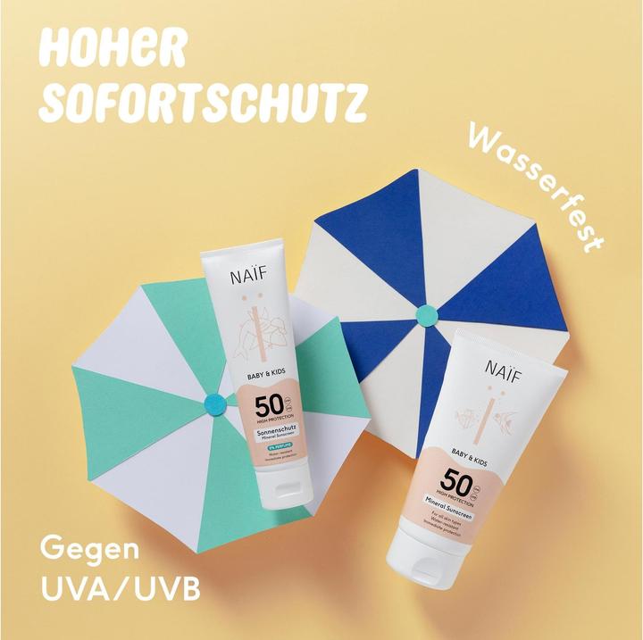 Image du produit Naïf Crèmes solaires (Crème solaire, SPF 50, 100 ml, 133 g)