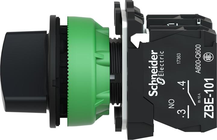 Produktbild APC Wahlschalter, komplett, flach, ø30mm, 1S + 1Ö,, 90°, Rastend, Schraubklemmanschlu