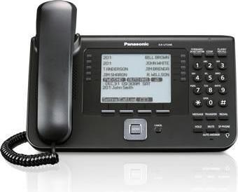 Image du produit Panasonic KX-UT248NE-B - Téléphone VoIP - fonction d'appel à trois voies