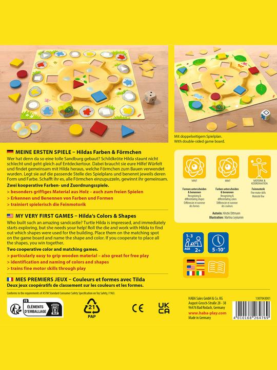 Nutritional values and ingredients Haba My First Games - Hilda's Colours Shapes (German)
