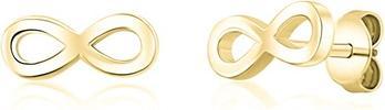 JVD - Infinity Gold Plated Stud Earrings SVLE1608XH2GO00