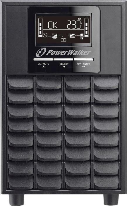 Actual product image Powerwalker VFI 1000 CG PF1 (1000 VA, 1000 W, Online double converter UPS)