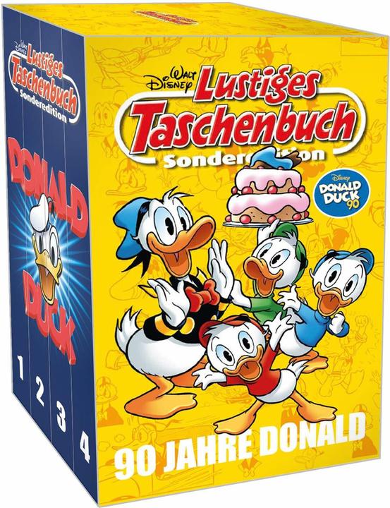 Produktbild Lustiges Taschenbuch 90 Jahre Donald (4 Bände im Schuber) (Deutsch, Walt Disney, 2024)