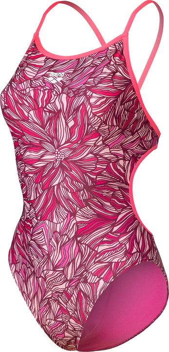 Arena W Pink Dahlia Swimsuit Lace Back