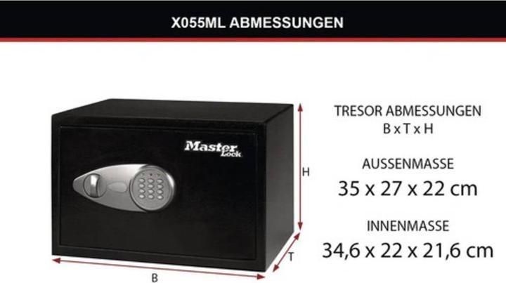 Produktbild Master Lock Sicherheitssafe (16.44 l)