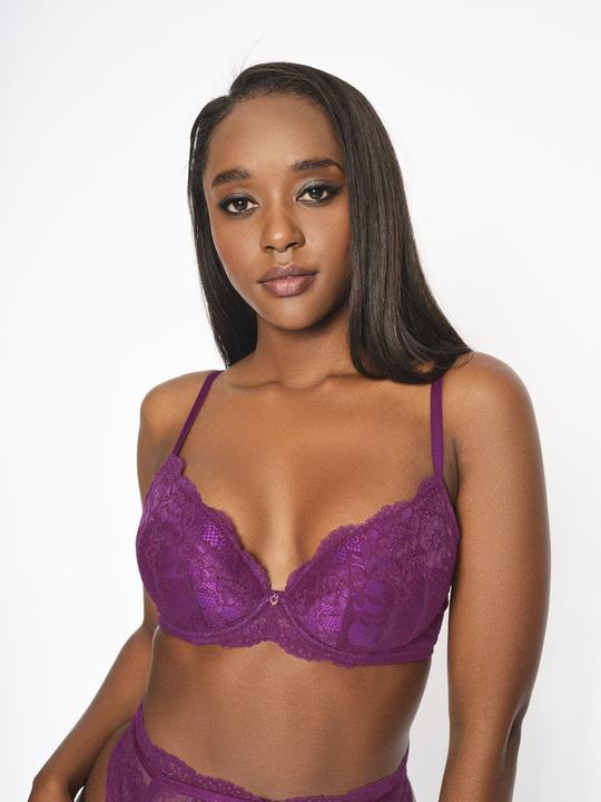 Image du produit Ann Summers Sexy Lace Plunge Bra - Bourgogne (Une unité par pack)