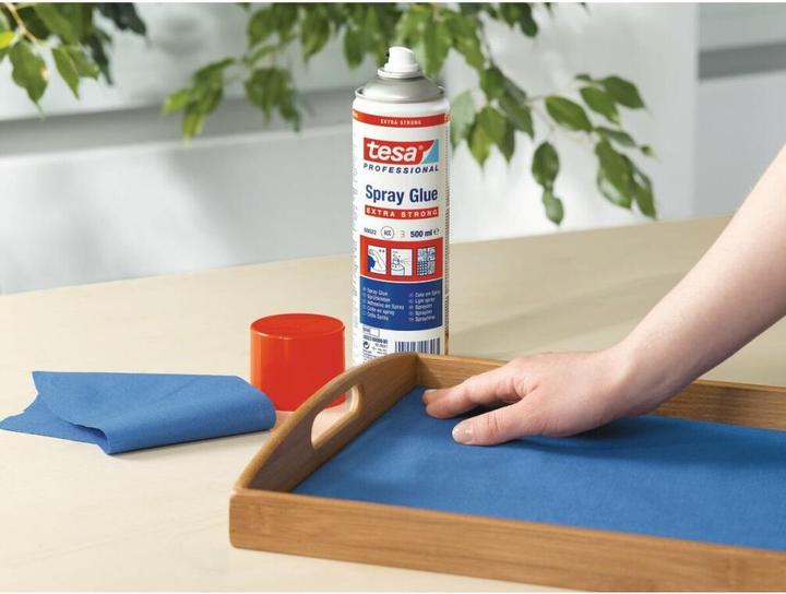 Actual product image tesa Spray adhesive EXTRA STRONG, strong adhesive for spraying, 500ml can (469 g, 500 ml)