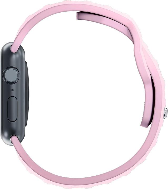 Actual product image 3MK Silicone Watch Strap Powder Pink dla Apple Watch 42/44/45/49 mm
