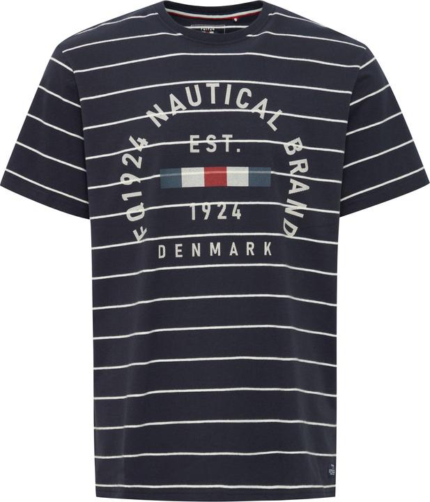 FQ1924 FQTom SS stripe tee w logo print 21900644