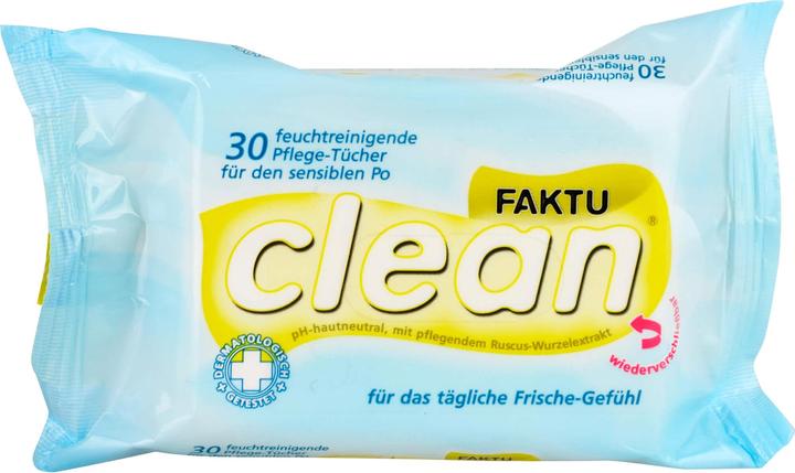 Produktbild Dr. Kade Pharma FAKTUclean feuchtreinigende Pflege-Tücher für den sensiblen Po, 30 St. Tücher (30 Stück)