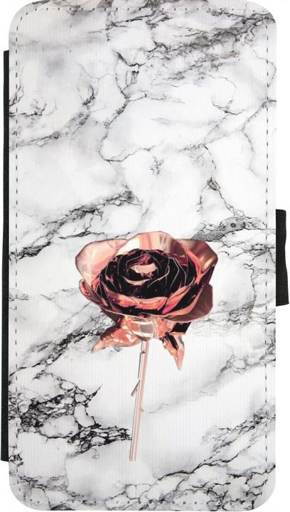 Actual product image PhoneLook Coque Wallet noir Marble Rose Gold (Apple iPhone X)