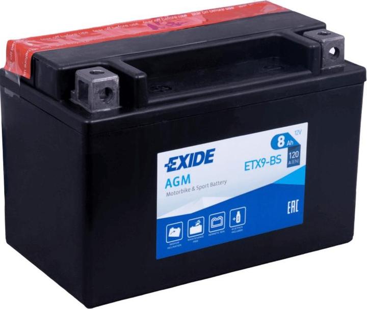 Produktbild Exide Etx9-Bs (12 V, 8 Ah, 120 A)