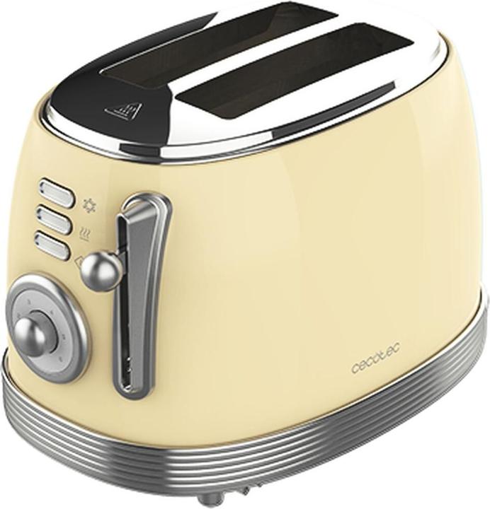 Produktbild Cecotec Grille-pain Toast&Taste 800 Vintage (Jaune)